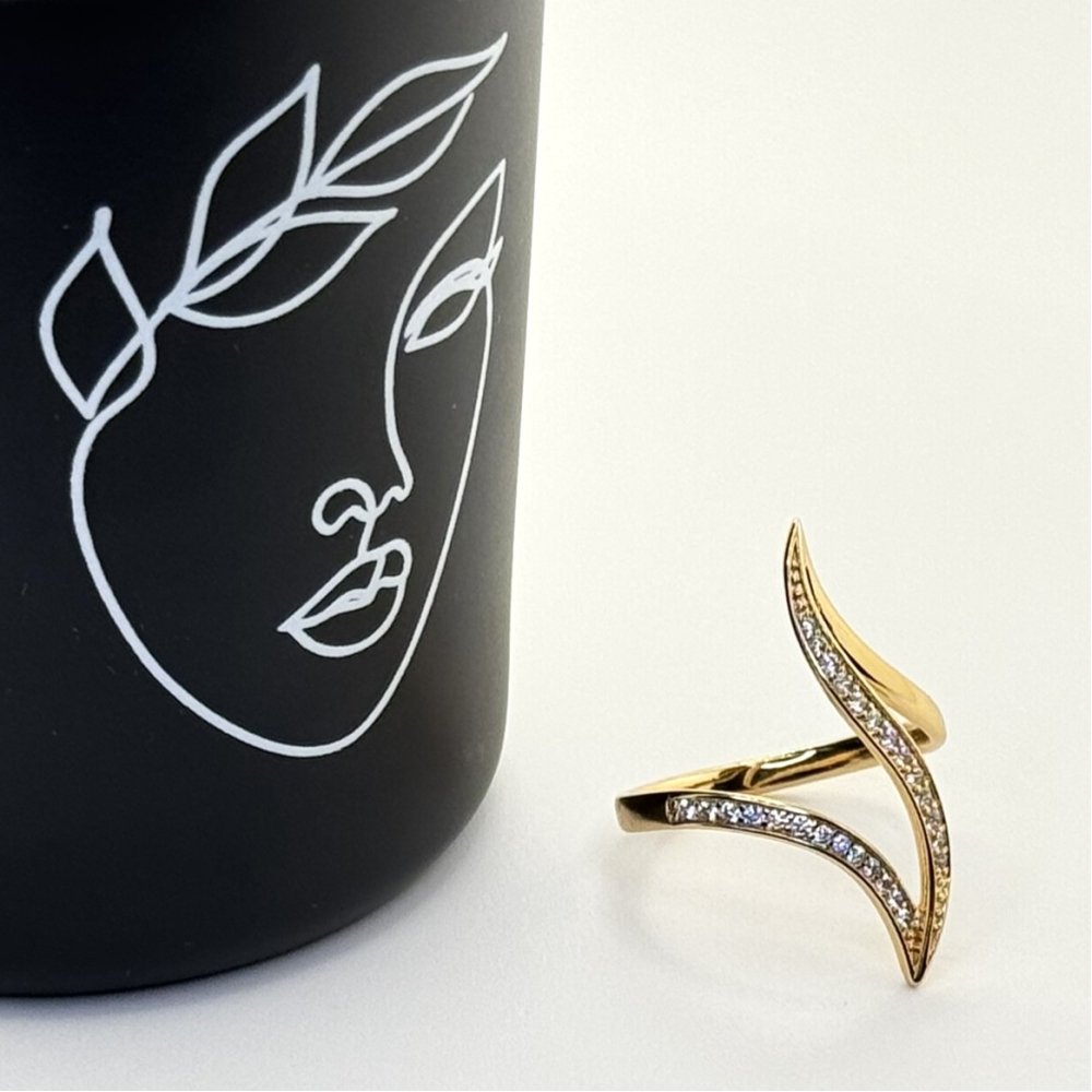 Inel placat aur 18k modern