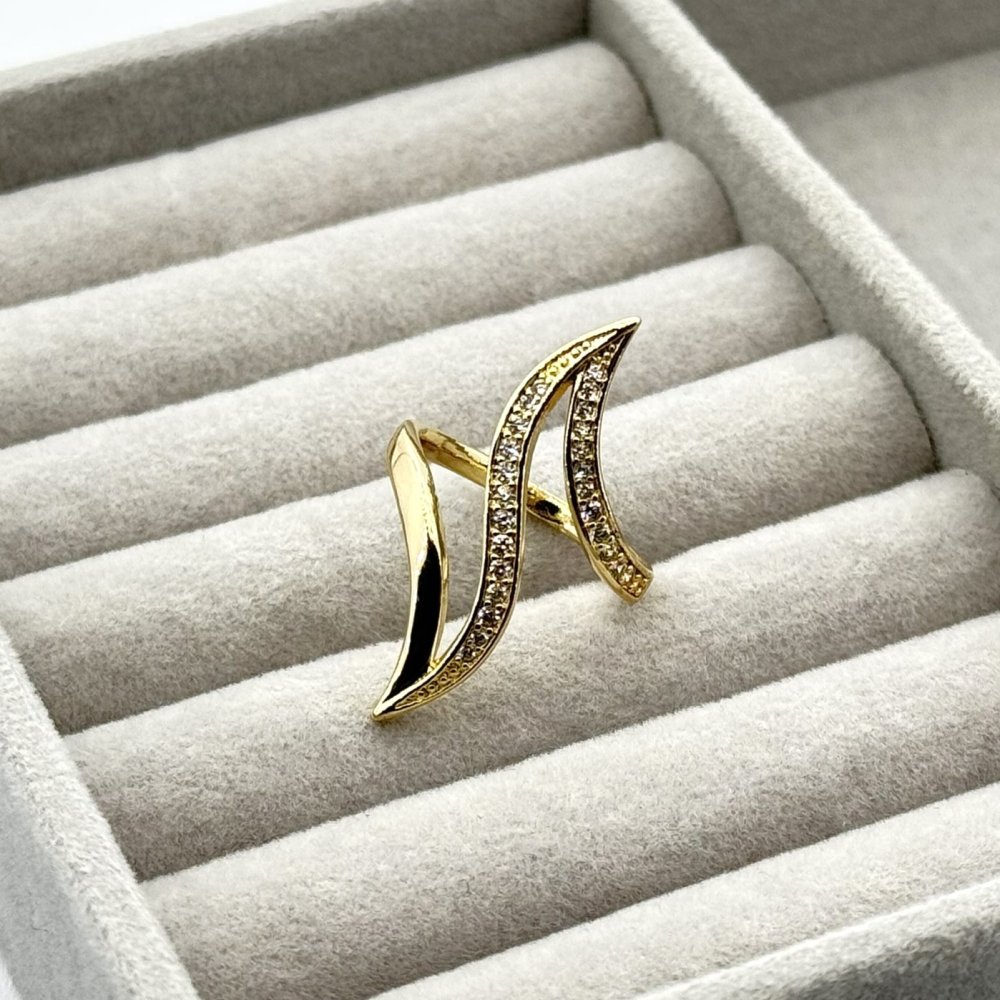 Inel placat aur 18k modern