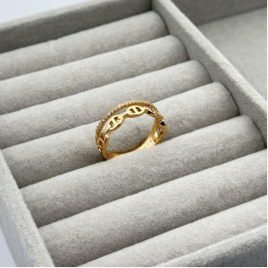 Inel placat aur 18k modern Inel placat aur 18k modern