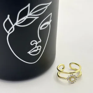 Inel placat aur 18k reglabil