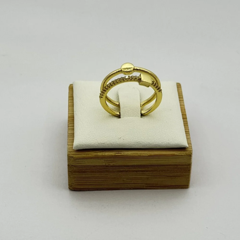 Inel placat aur 18k reglabil