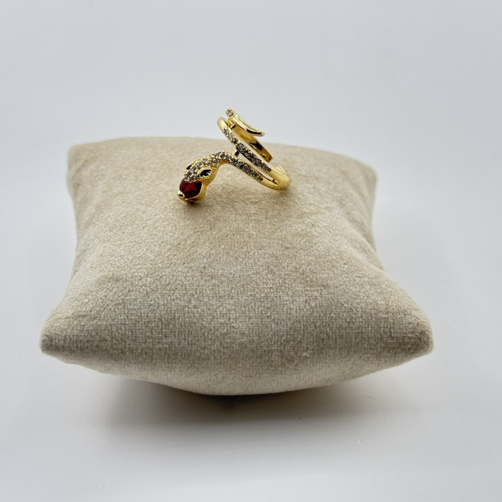 Inel placat aur 18k sarpe