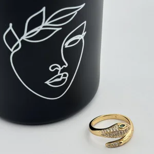 Inel placat aur 18k sarpe