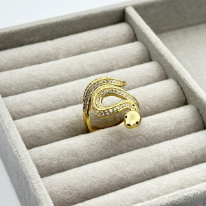 Inel placat aur 18k sarpe statement