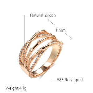 Inel placat aur 18k statement