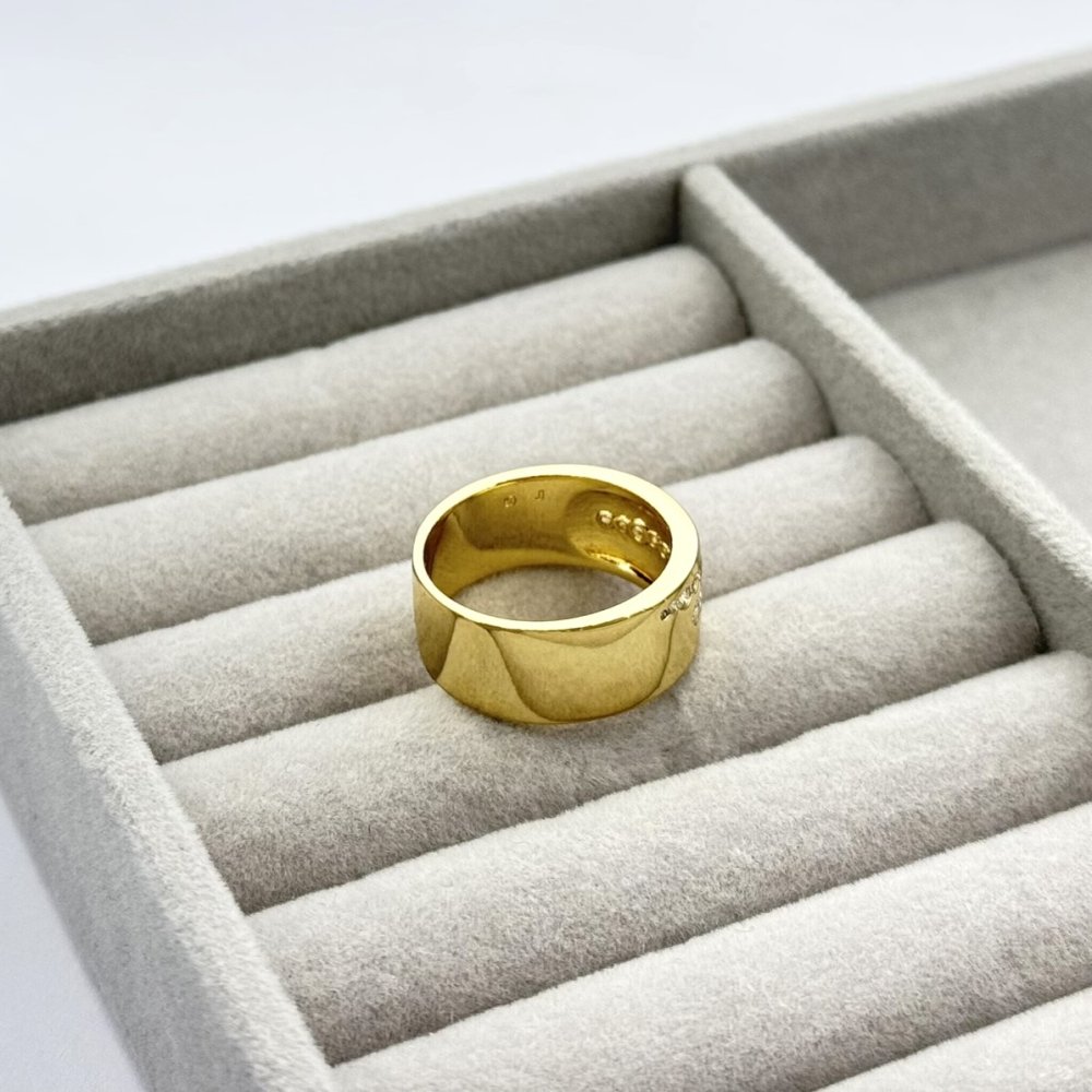 Inel placat aur 18k statement