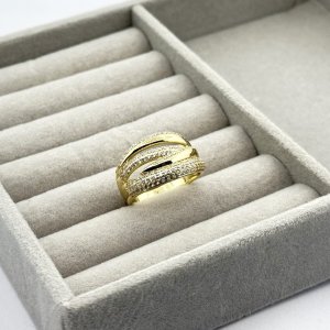 Inel placat aur 18k statement