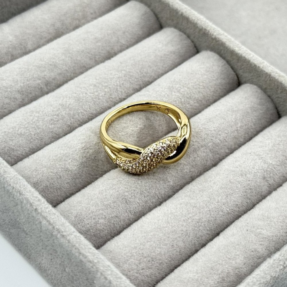 Inel placat aur 18k superb