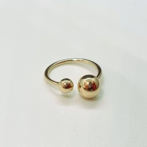 Inel placat aur 18k cu bilute