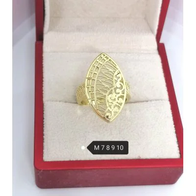 Inel placat aur galben 18k mare