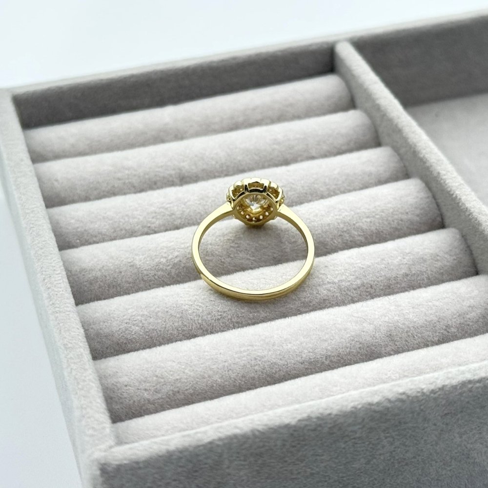 Inel placat aur galben 18k elegant