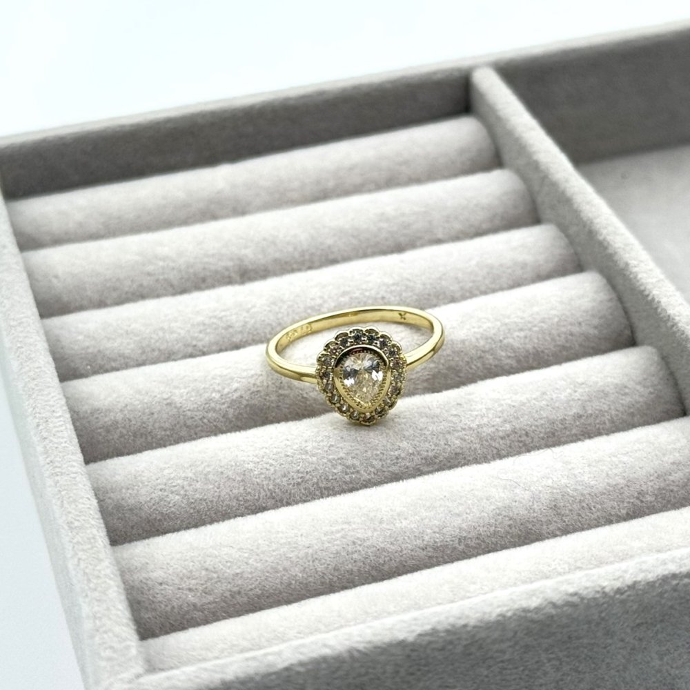 Inel placat aur galben 18k elegant