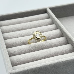 Inel placat aur galben 18k elegant