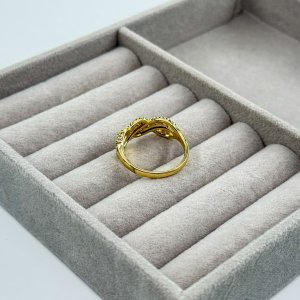 Inel placat aur galben 18k elegant