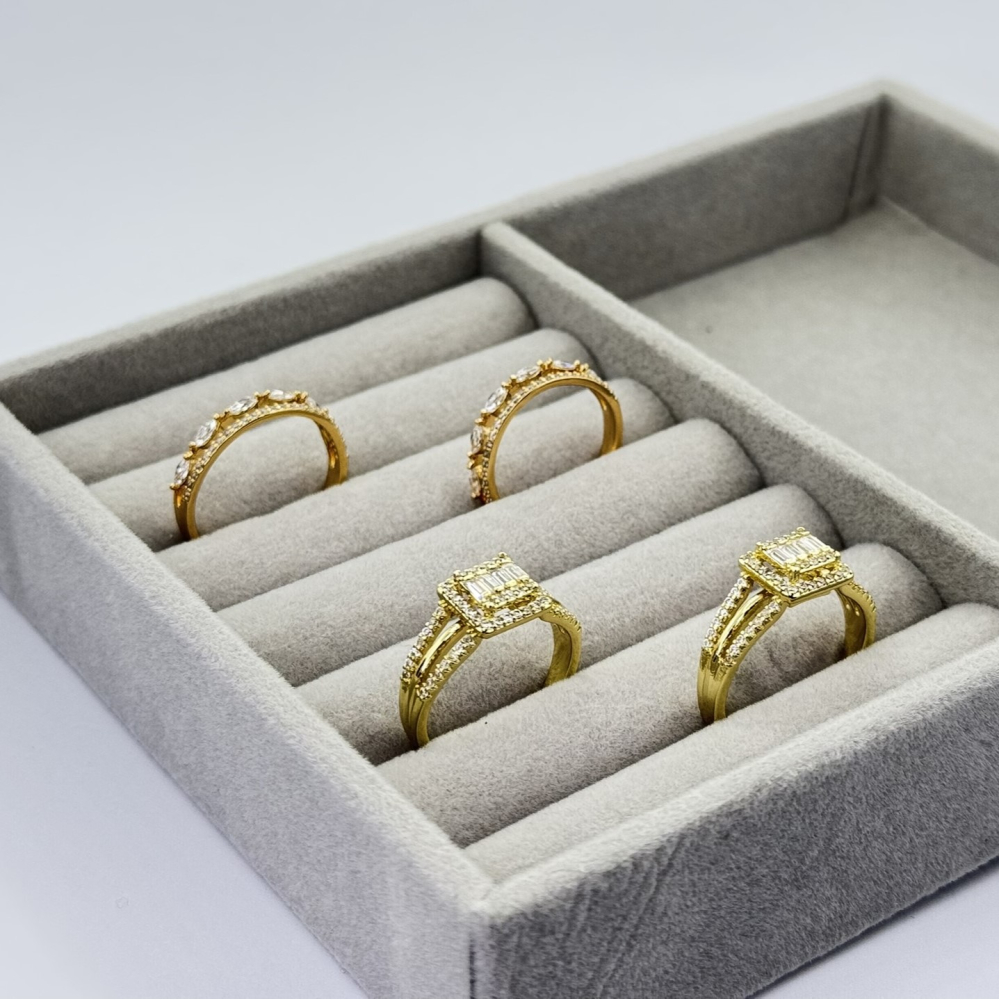 Inel placat aur galben 18k elegant