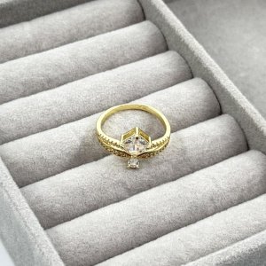 Inel placat aur galben 18k elegant