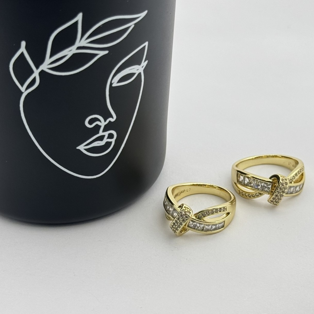 Inel placat aur galben 18k elegant