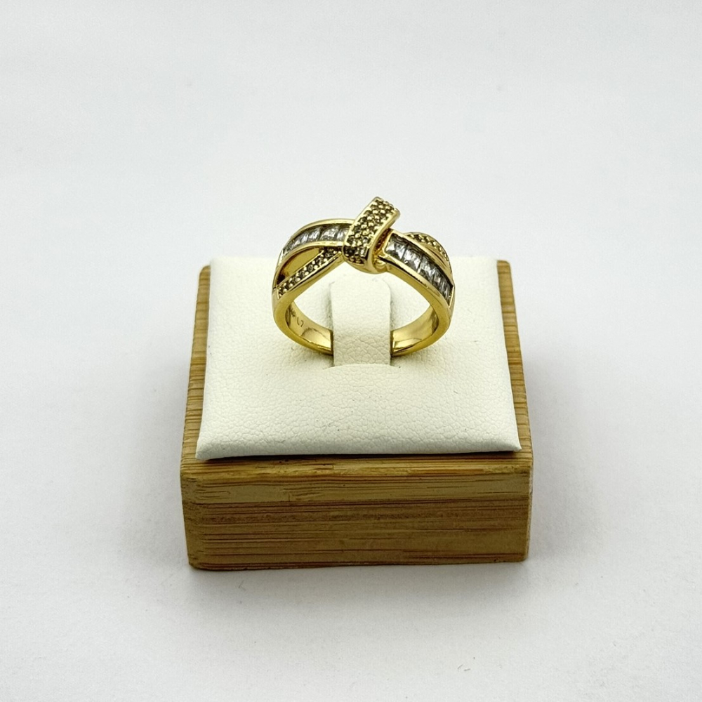 Inel placat aur galben 18k elegant
