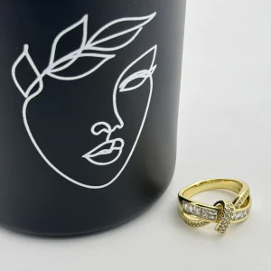Inel placat aur galben 18k elegant