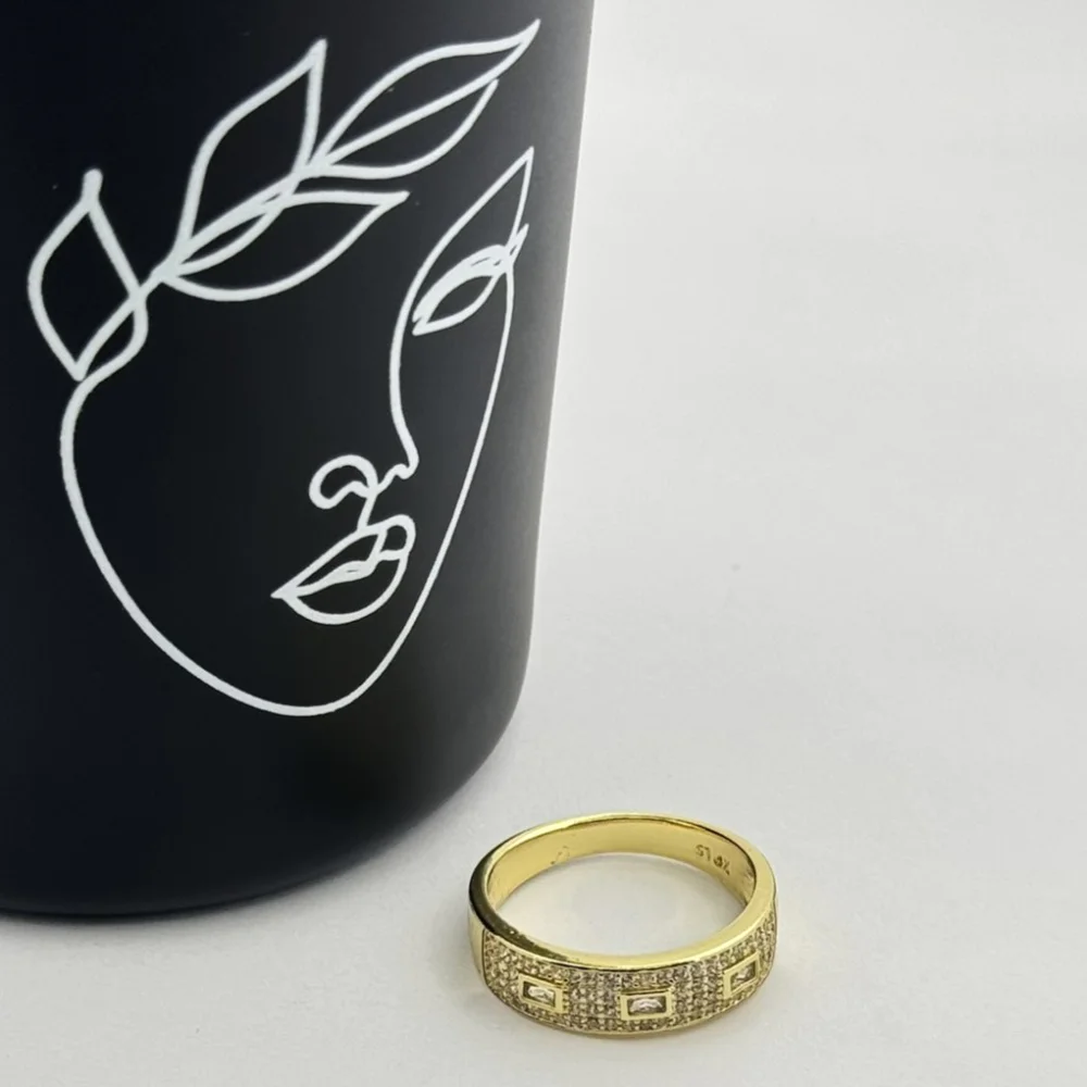 Inel placat aur galben 18k Inel placat aur galben 18k