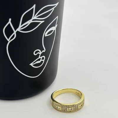 Inel placat aur galben 18k