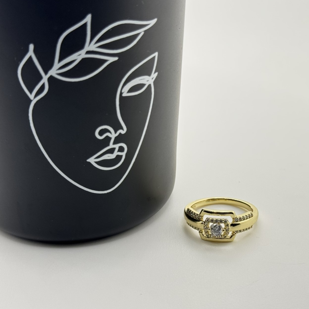 Inel placat aur galben 18k