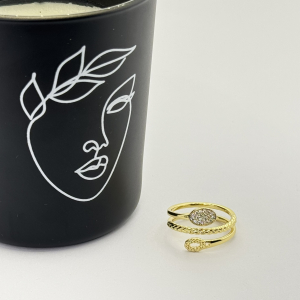 Inel placat aur galben 18k