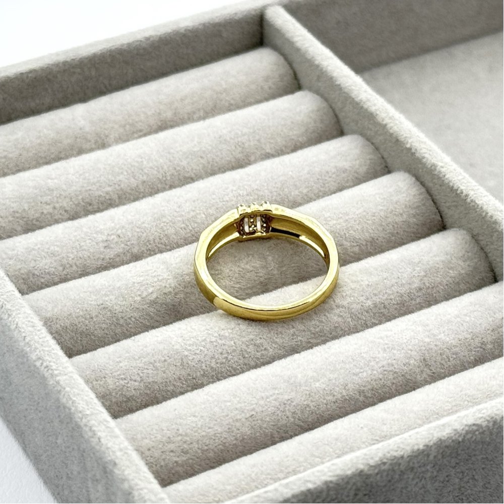 Inel placat aur galben 18k