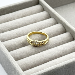 Inel placat aur galben 18k