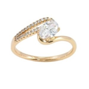 Inel placat aur galben 18k