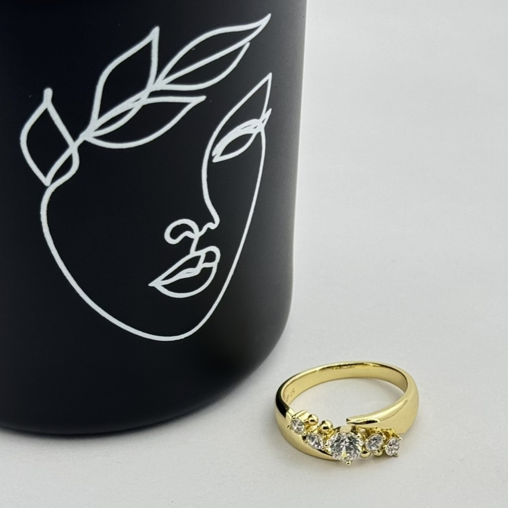 Inel placat aur galben 18k