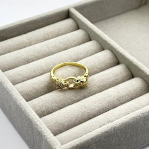 Inel placat aur galben 18k