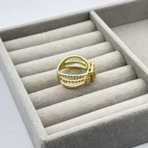 Inel placat aur galben 18k mare