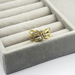 Inel placat aur galben 18k mare