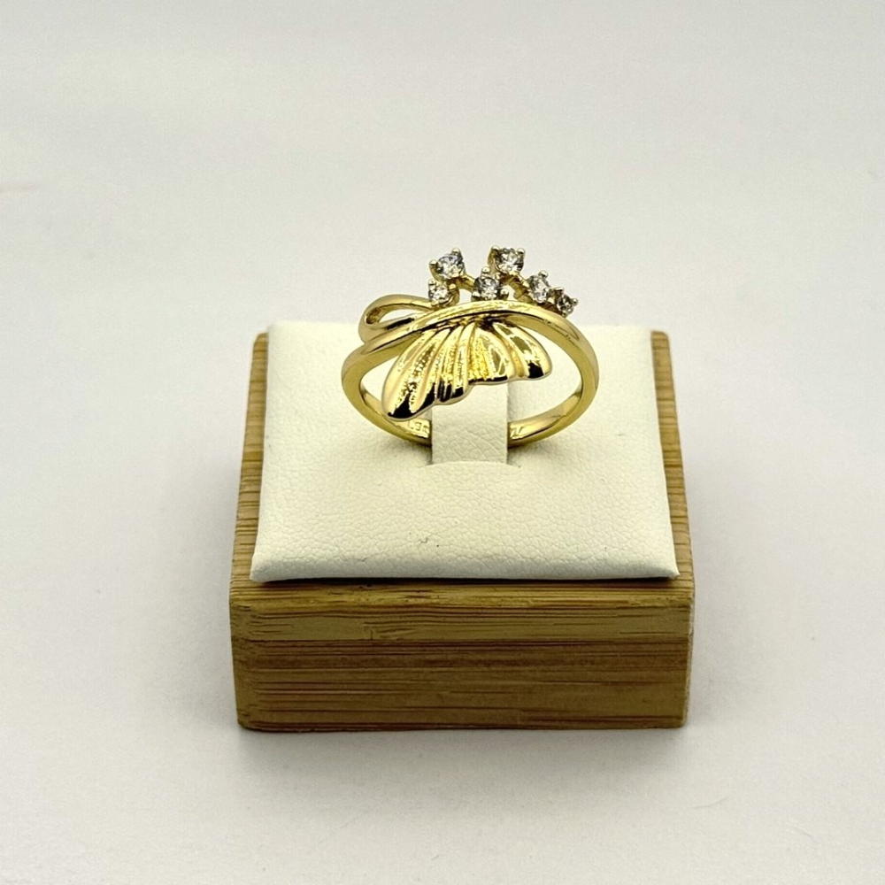 Inel placat aur galben 18k mare