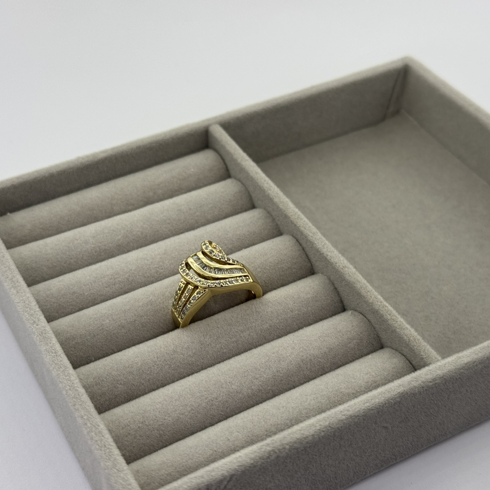 Inel placat aur galben 18k masiv