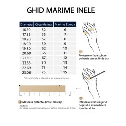 Inel placat aur 18 k cruciulita
