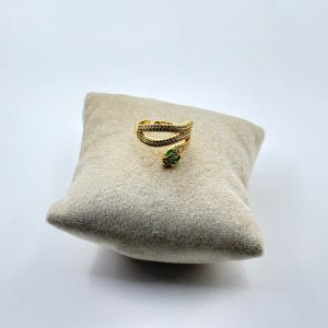 Inel placat aur galben 18k sarpe