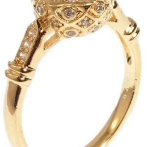Inel placat aur rose 18k elegant