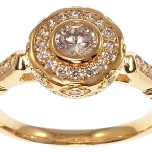 Inel placat aur rose 18k elegant