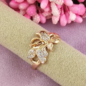 Inel placat aur rose 18k