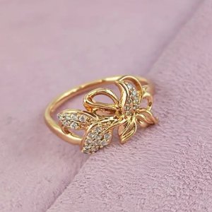 Inel placat aur rose 18k