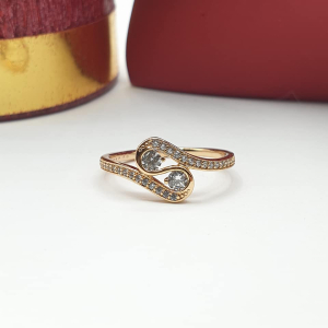 Inel placat aur rose 18k