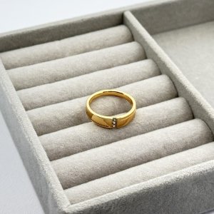 Inel placat aur stilizat 18k