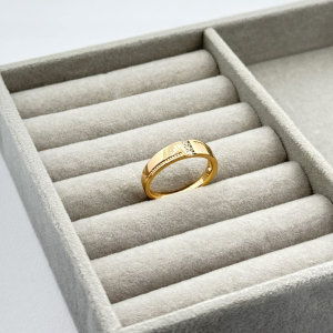 Inel placat aur stilizat 18k