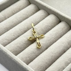 Pandantiv placat aur 18k cruce Pandantiv placat aur 18k cruce