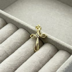 Pandantiv placat aur 18k cruce