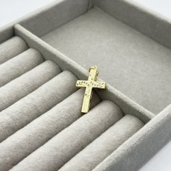 Pandantiv placat aur 18k cruce Pandantiv placat aur 18k cruce
