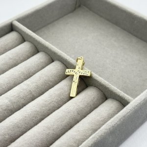 Pandantiv placat aur 18k cruce