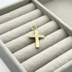 Pandantiv placat aur 18k cruce